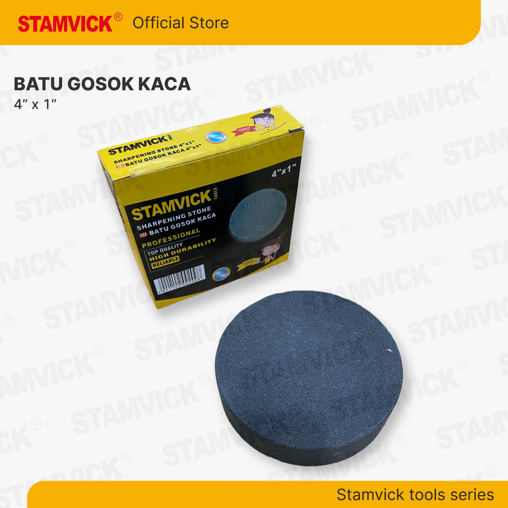 Batu Gosok Kaca 4in Stamvick / Batu Asah Kaca Bulat / Alat Pengasah / Grinding Wheel