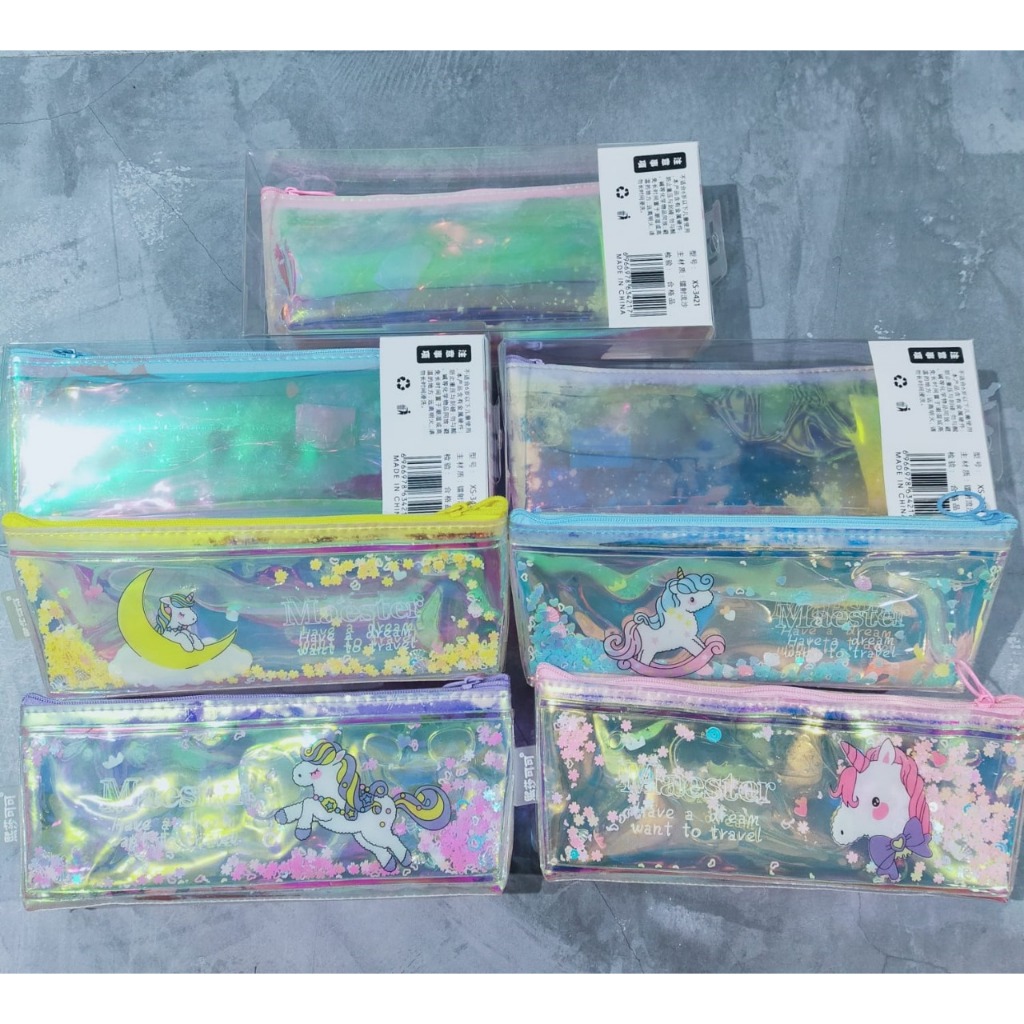 

Kotak Dompet Tempat Pensil Hologram Glitter Pencil Case Sparkle Alat Tulis Pouch Serbaguna Aksessories Anak Wanita 797