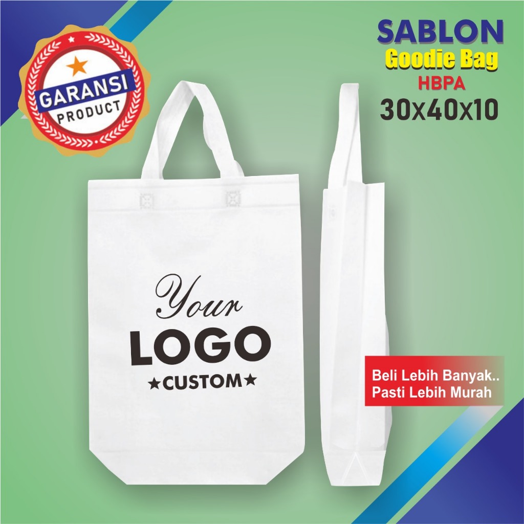 

Goodie Bag Spundbond - Tas HBPA Sablon - 30X40