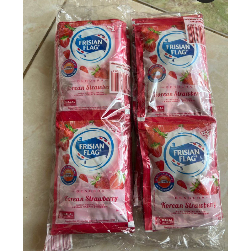 

susu kental manis sachet korean strawberry isi 6