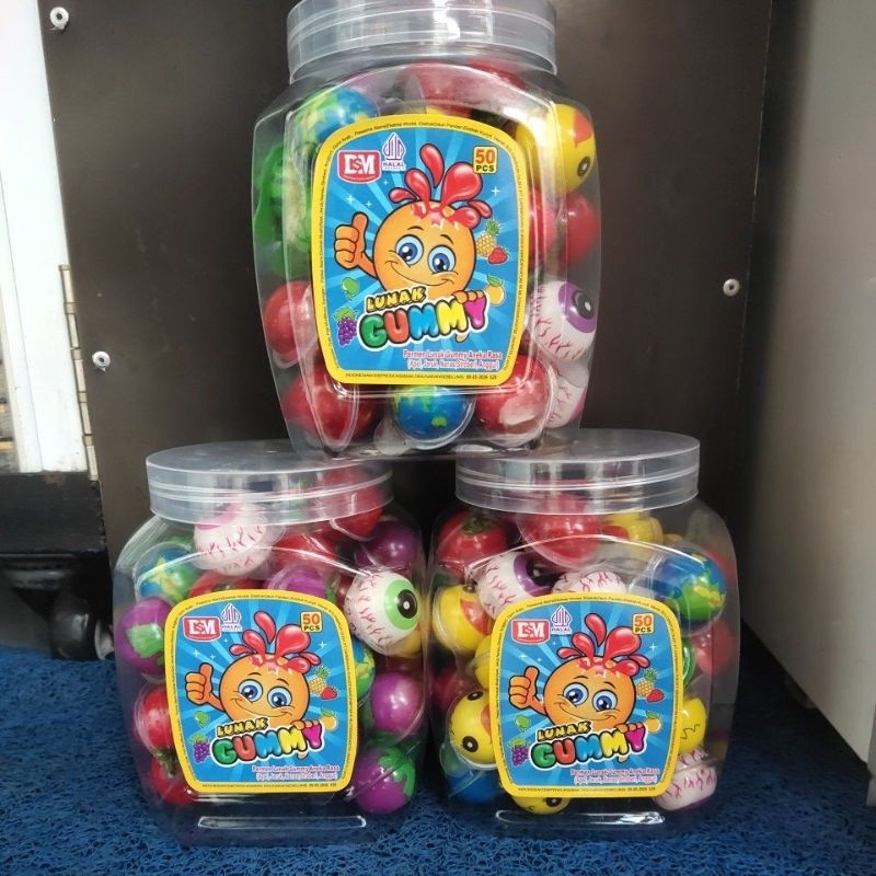 

Permen lunak GUMMY toples eceran 2.000 @50pcs