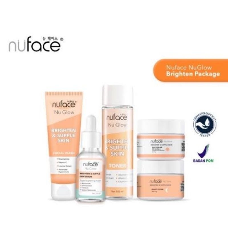 Nu face Nu Glow Brighten & Supple Skin Serum Package