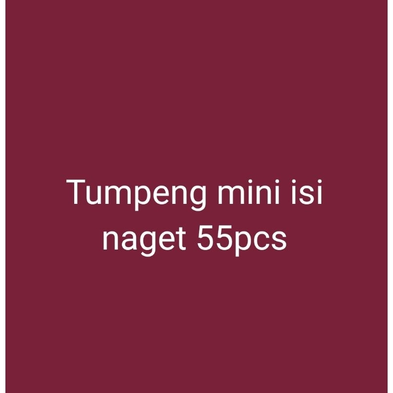 

tumpeng mini 55pcs