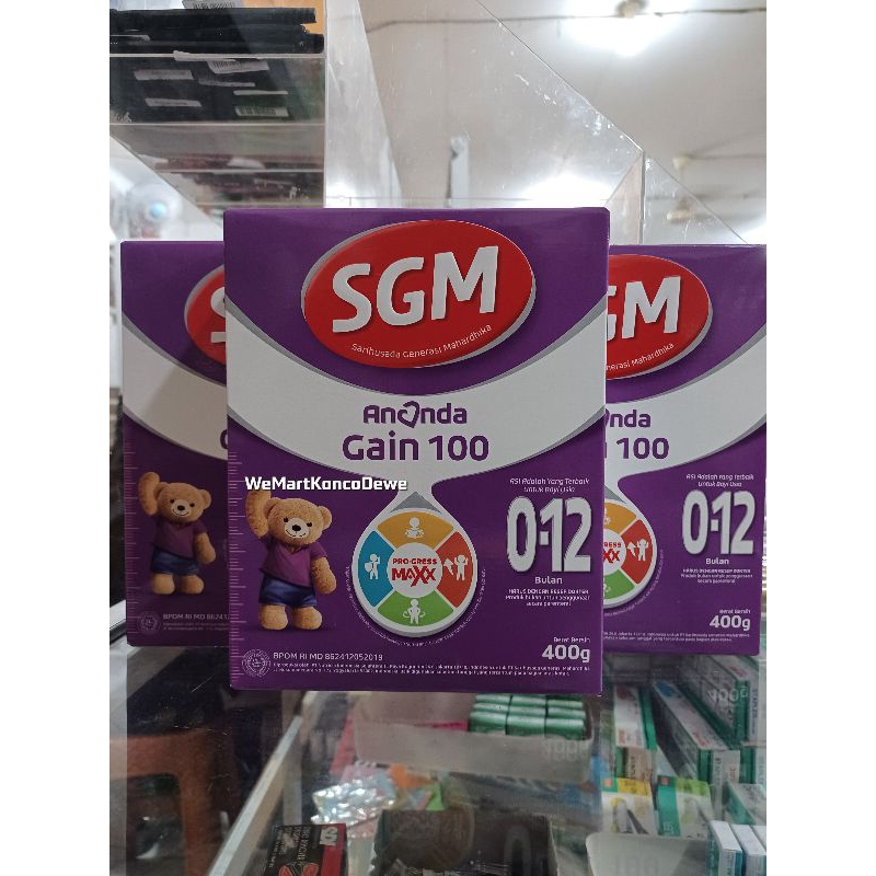 SGM Ananda Gain 100 0-12 Bulan Susu Bubuk 400 g