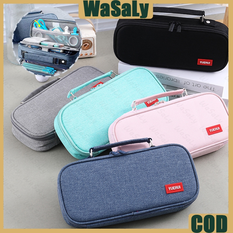 

Tempat Pensil Ritsleting Kapasitas Besar Kotak Pencil Case Large Capacity Kantong Pensil Kapasitas Besar Perlengkapan Multifunction Double Layer Pen Bag Tas Pensil Kantong Pen