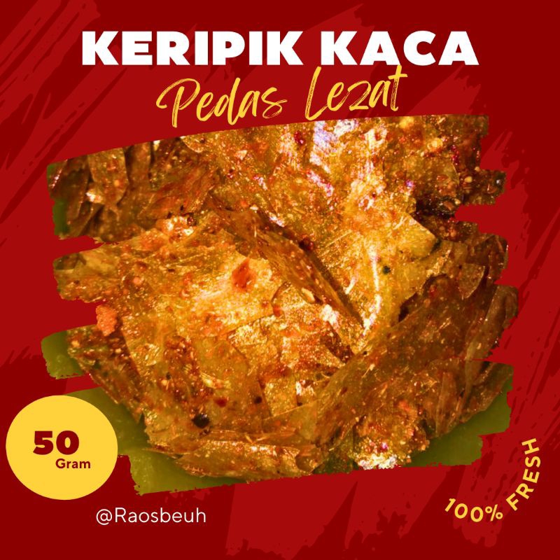 

KRIPCA KERIPIK KACA BELING PEDAS DAUN JERUK CIKRUH KEMASAN HEMAT TERMURAH (50gr)