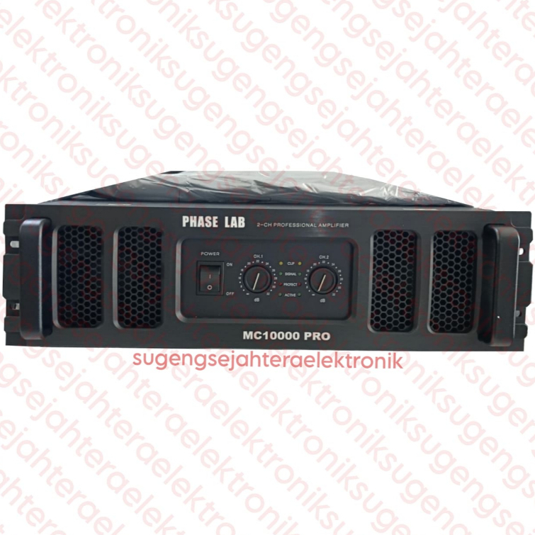 POWER AMPLIFIER PHASE LAB MC 10000 PRO ORIGINAL 2 CHANNEL (HARGA SUDAH TERMASUK PACKING KAYU)
