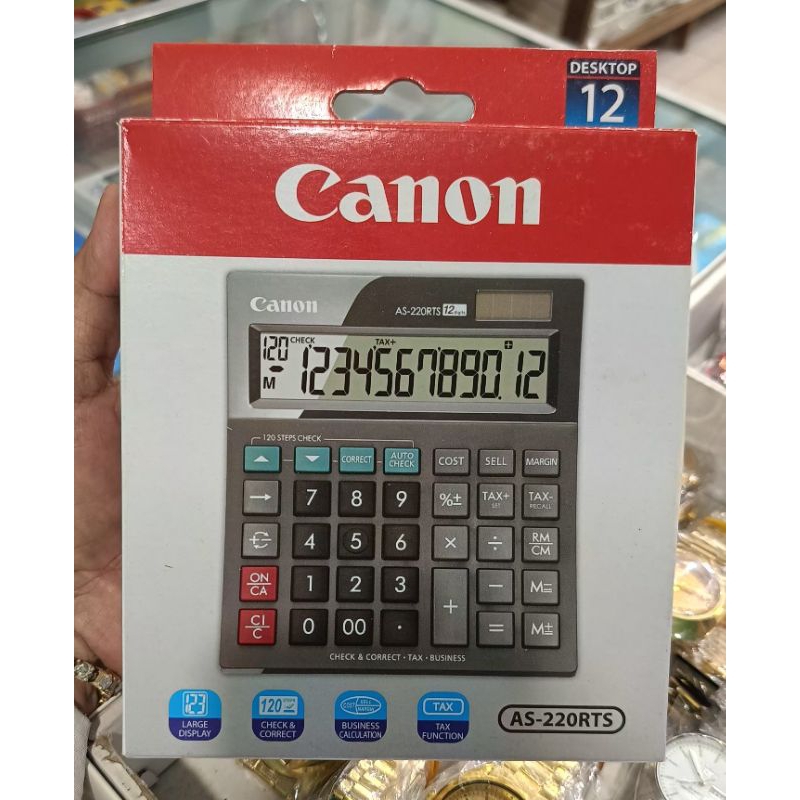 

Kalkulator 12 digit Canon AS220RTS