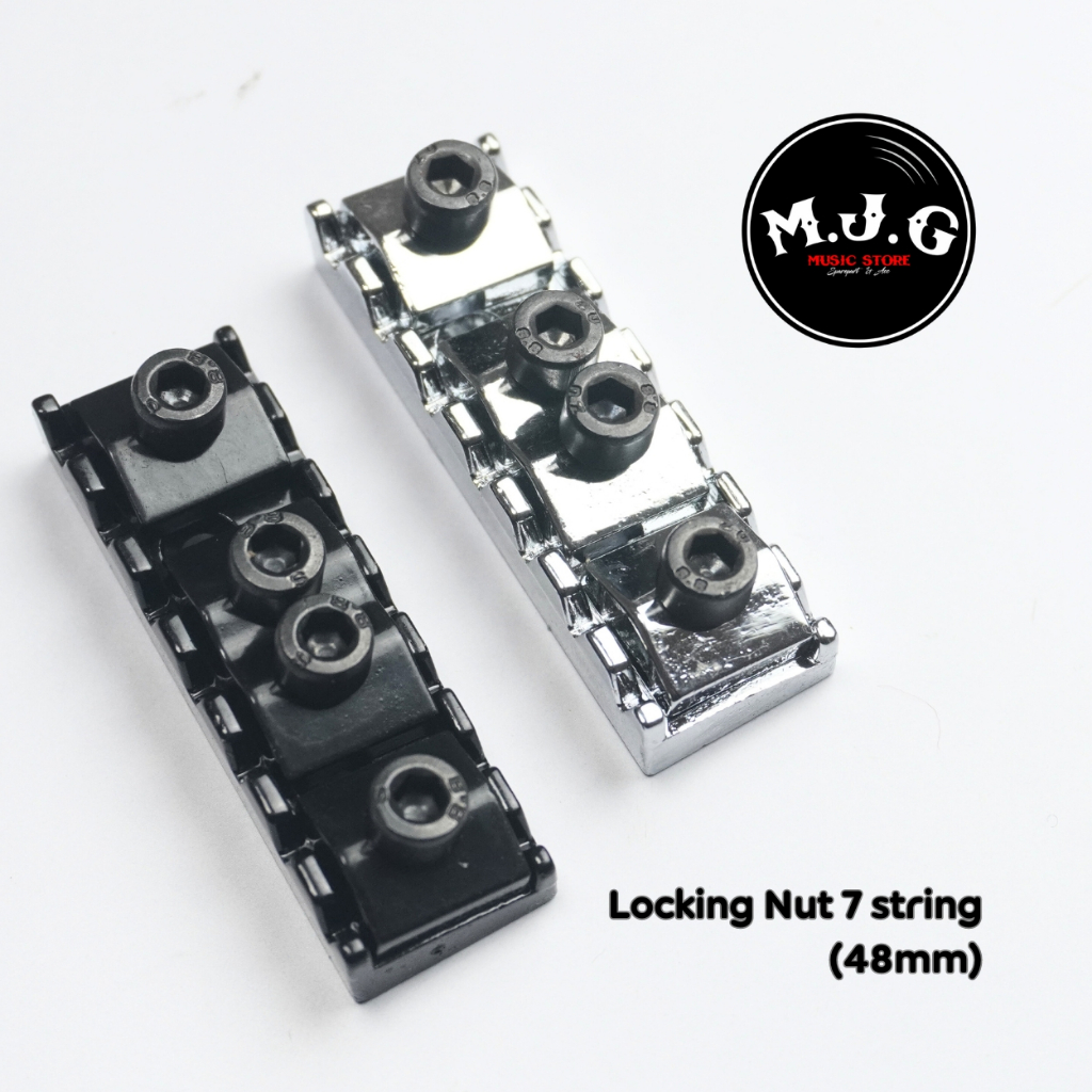 locking nut gitar elektrik 7 string senar tremolo updown sejenis floydrose floyd rose dll