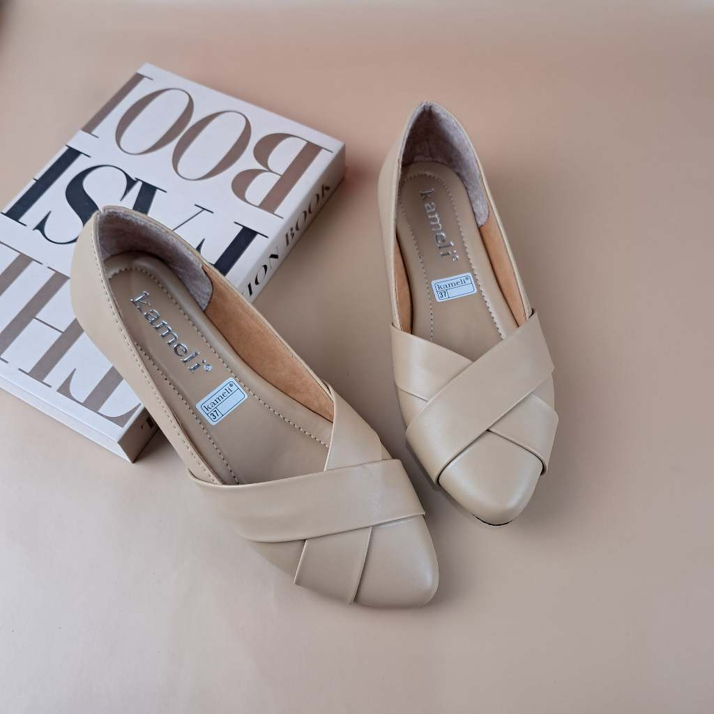 kameli - SLAVINA Sepatu Flatshoes Wanita