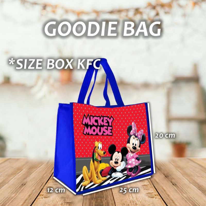 

Goodie Bag Tas souvenir ulang tahun tema Mickey mouse