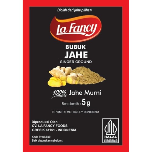 

Jahe Bubuk | Ginger Ground La Fancy 5gr 1renceng isi 12