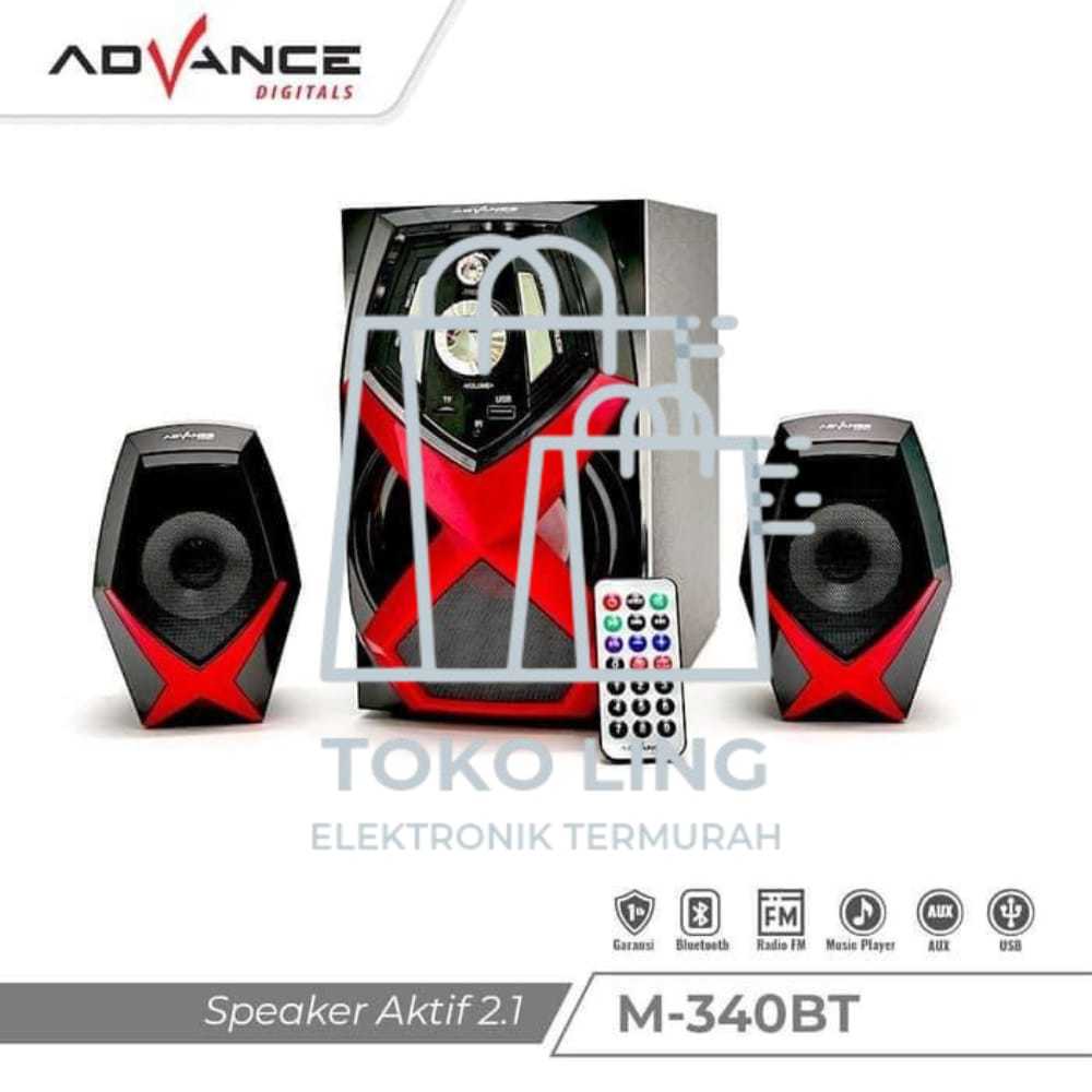 Speaker Aktif Advance M340 BT Bluetooth Xtra Power Sound / Speaker M 340BT bluetooth,usb,memory