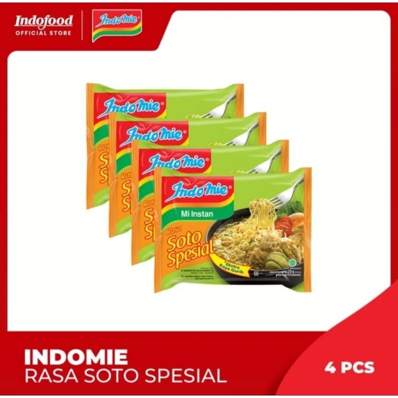 

Indomie Mi Instan Soto Spesial 75g 4pcs