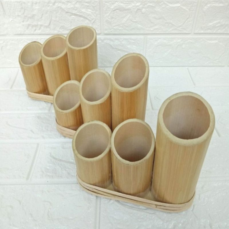 

Tempat Peralatan Belajar Dari Bambu Multi Fungsi.