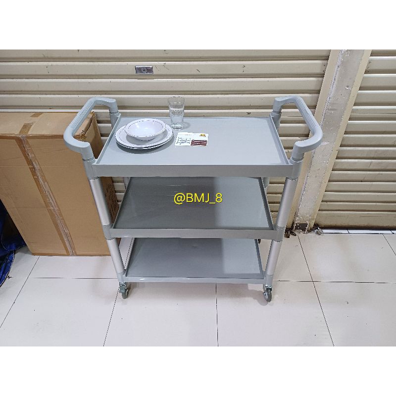 Trolly Troli PREMIUM Pangangkut Makanan & Piring Kotor Restaurant Hotel Catering Hospital