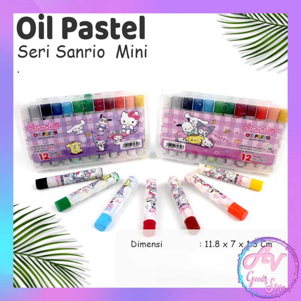 

CRAYON MINI KOREA JAPAN / Oil Pastel Mini Karakter Fancy / Krayon Kecil