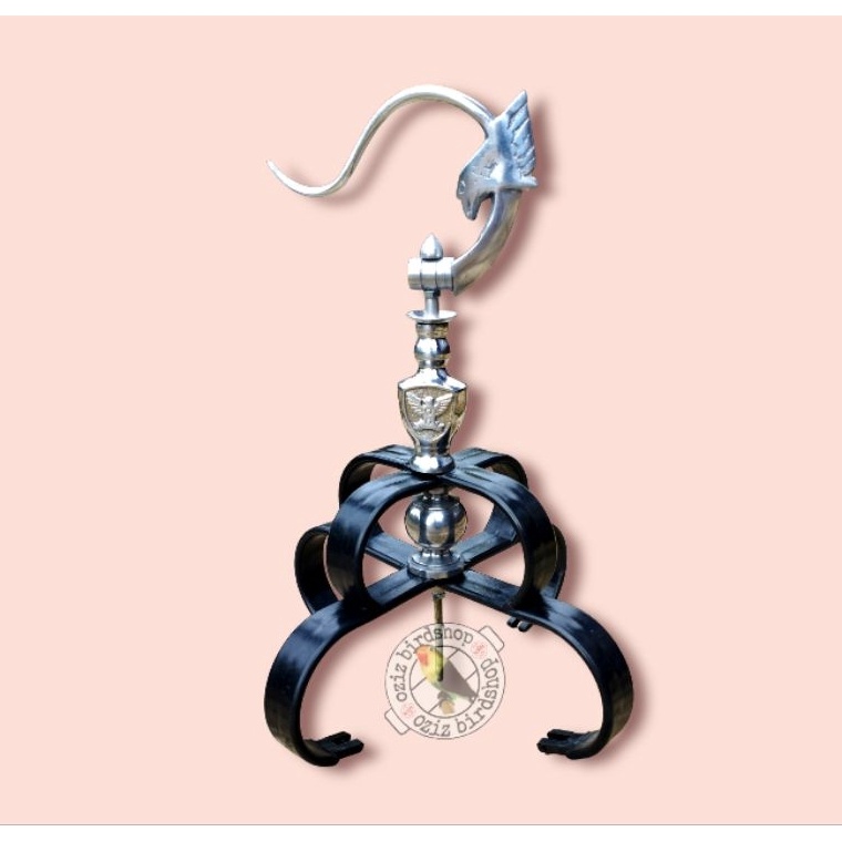 Stock Ada fulset mahkota cakaran cakram sangkar murai PVC