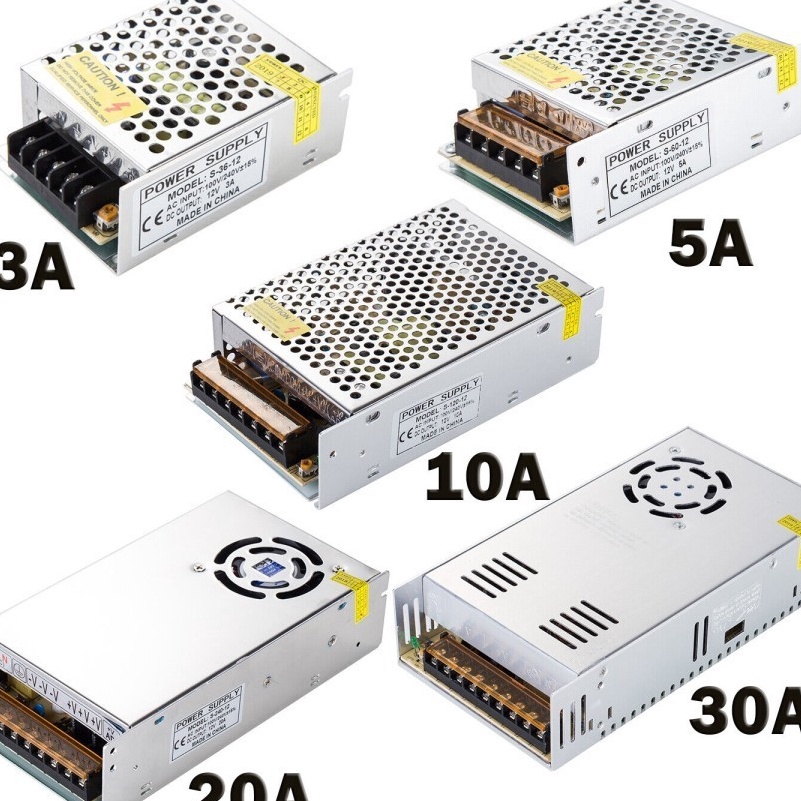 ORIGINAL Trafo Travo Power Supply PSU Adaptor Switching Ballast kipas LED STRIP NEON FLEXIBLE CCTV L