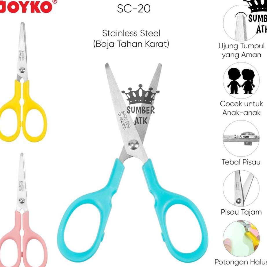 

SPONTAN Gunting Scissors Joyko SC2 Gunting kecil Buat anak anak