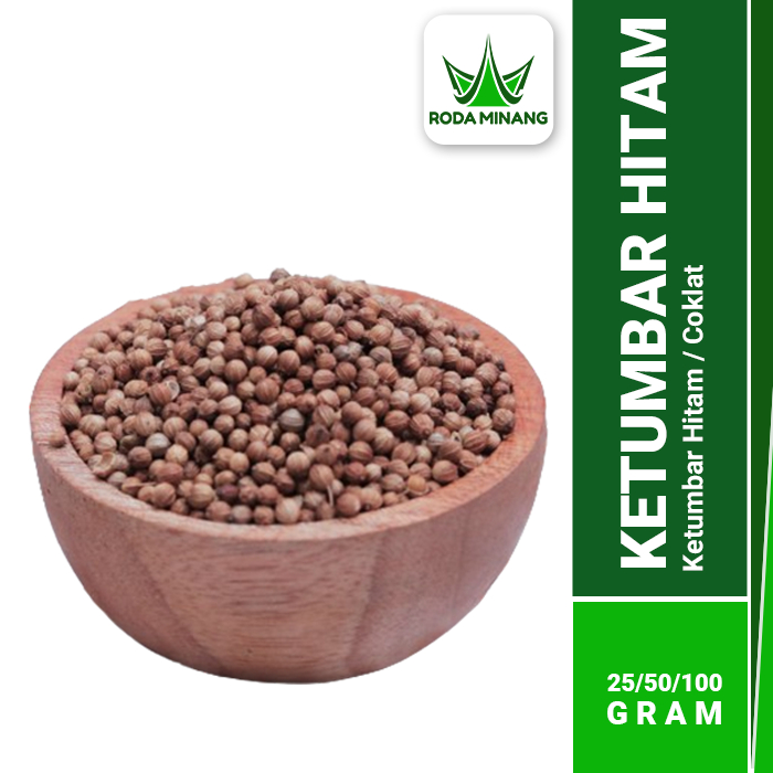 

Ketumbar Hitam Organik Biji Tumbar Coklat Herbal Premium 100 Gram