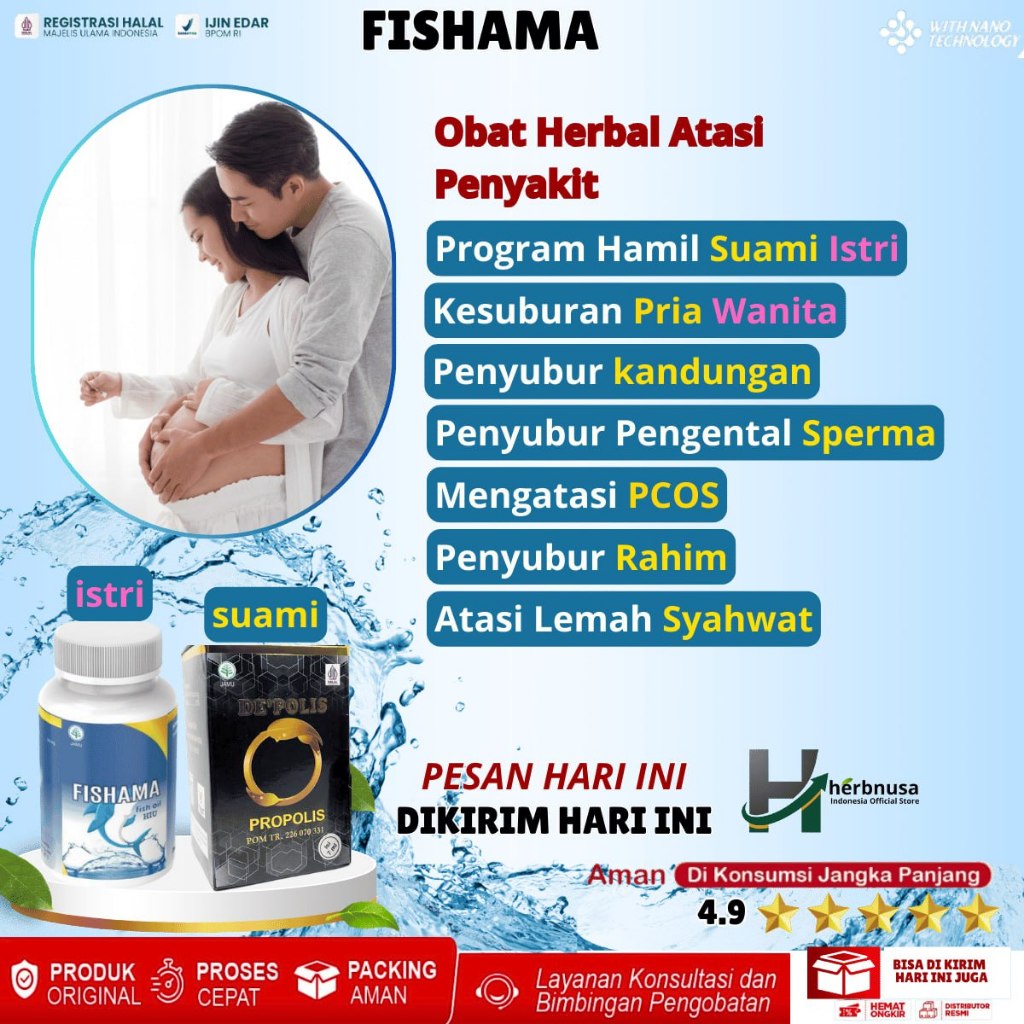 Paket Obat Promil Program Hamil Suami Istri Cepat Hamil Peningkat Kesuburan Pria Wanita Penyubur Kan