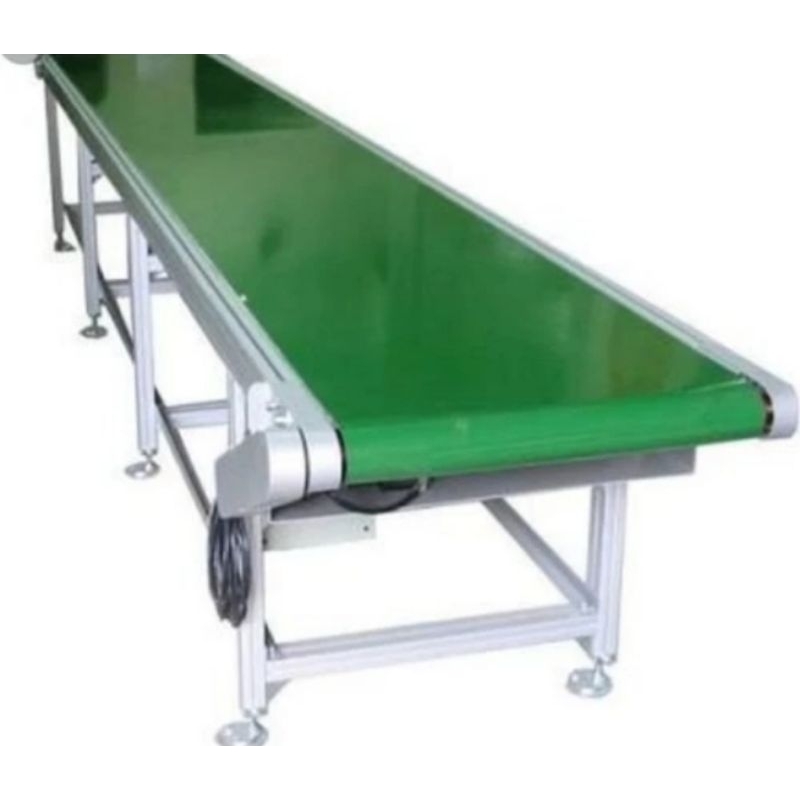 Custom PVC Conveyor Belt hijau tebal 2mm lebar 40cm panjang 10Meter Sambung
