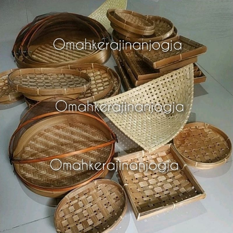 piring bambu , piling lalap bambu , piring unik murah