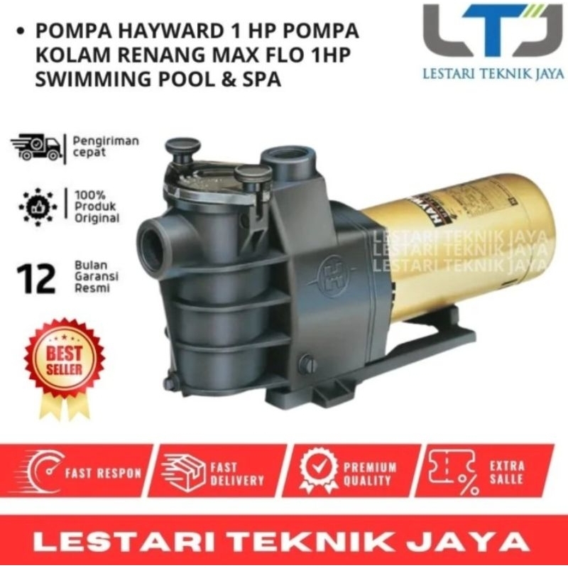Pompa Kolam Renang Hayward 1HP Max Flo SP2807X1051 - Hayward 1 HP