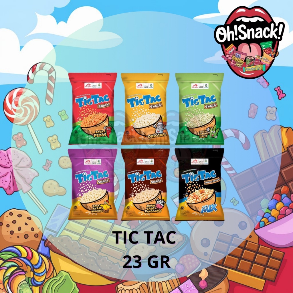 

TIC TAC Snack Pilus Renceng isi 10 x 18gr Dua Kelinci