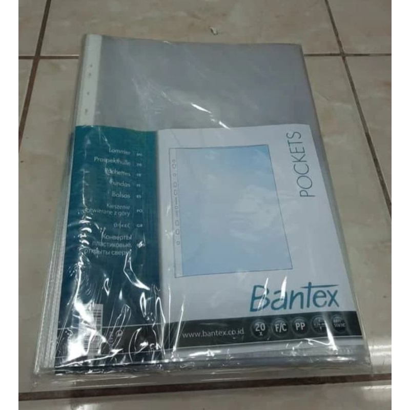 

bantex pp pocket folio 8843-08 set 20 lembar