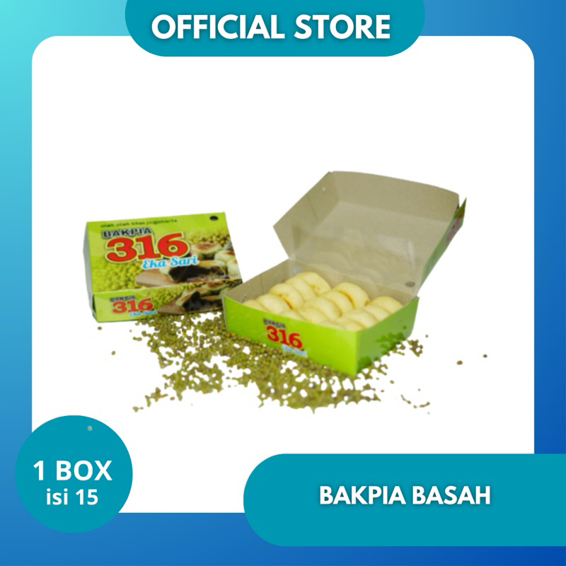 

[1 BOX] BAKPIA BASAH EKA SARI ISI KACANG HIJAU KUPAS