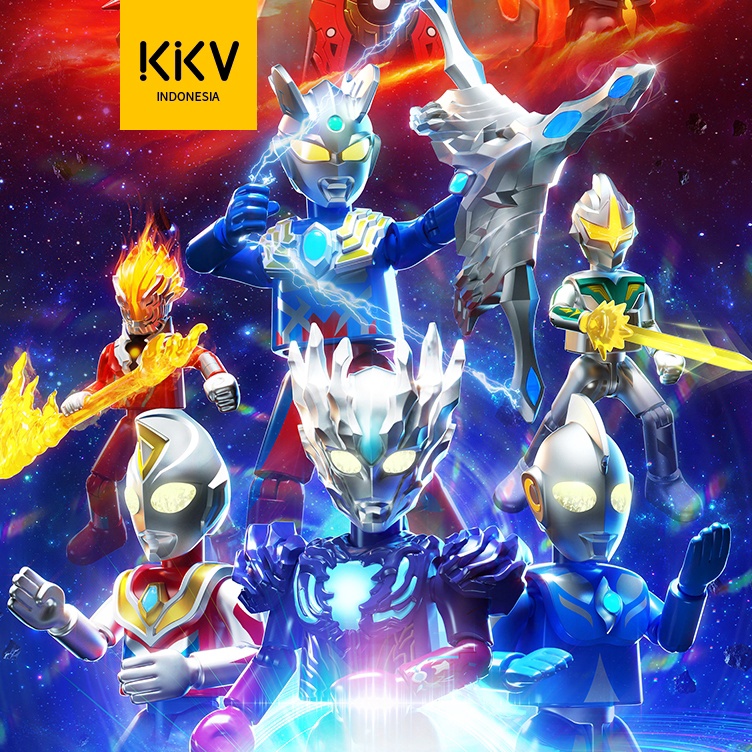 Produk Pilihan  KKV Blind Box Gacha Set Koleksi Figure Ultraman Seri Galaxy 6 Unparalleled Miracle 1