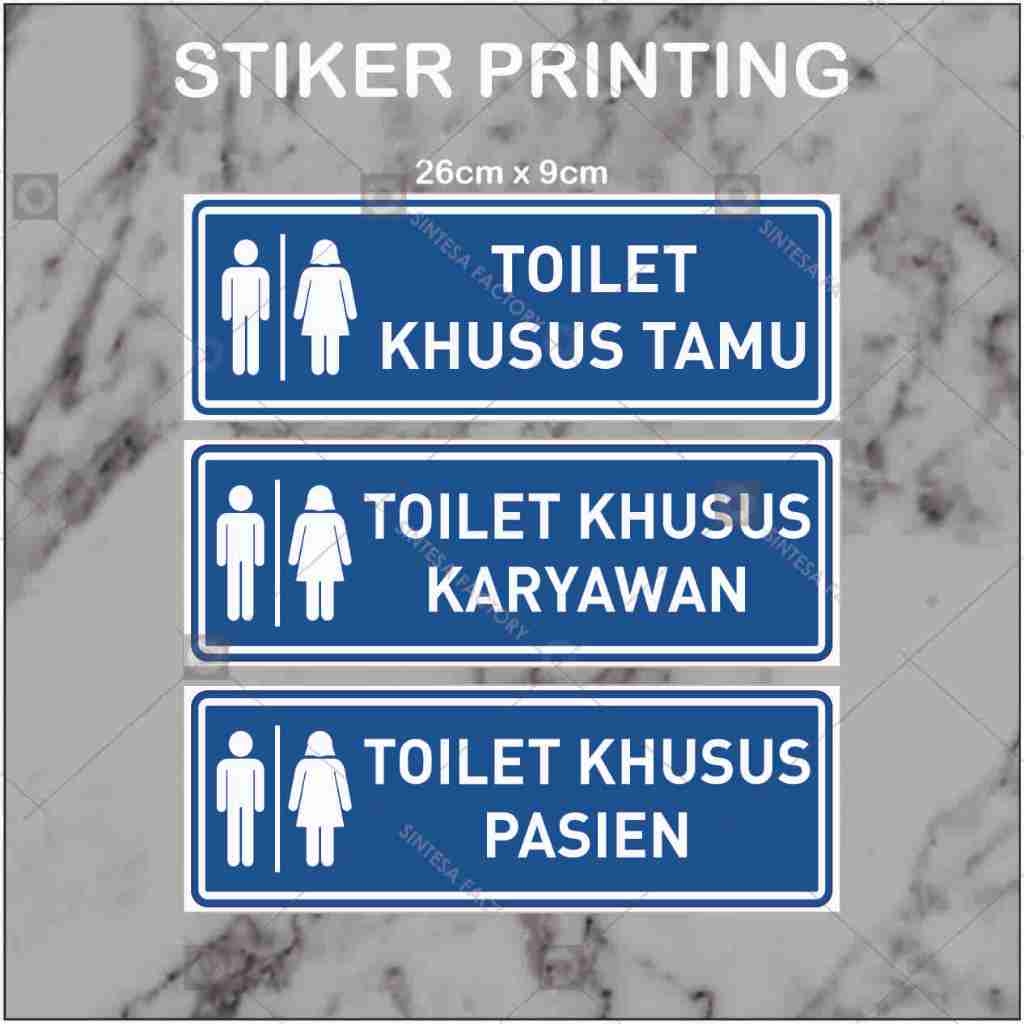 

Stiker Toilet Khusus Tamu / Pasien / Karyawan