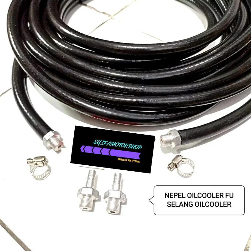 (PROMO) SELANG OIL COOLER MOTOR BAUT NEPEL OIL COOLER SELANG OIL COOLER TAHAN PANAS SATRIA FU