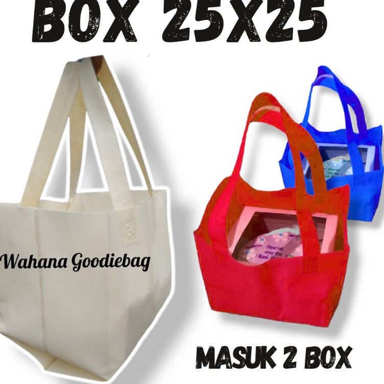 

Tas Spundbond Lipat Samping Bok Hajatan Kotak Nasi 25x25 1LSN 12PCS