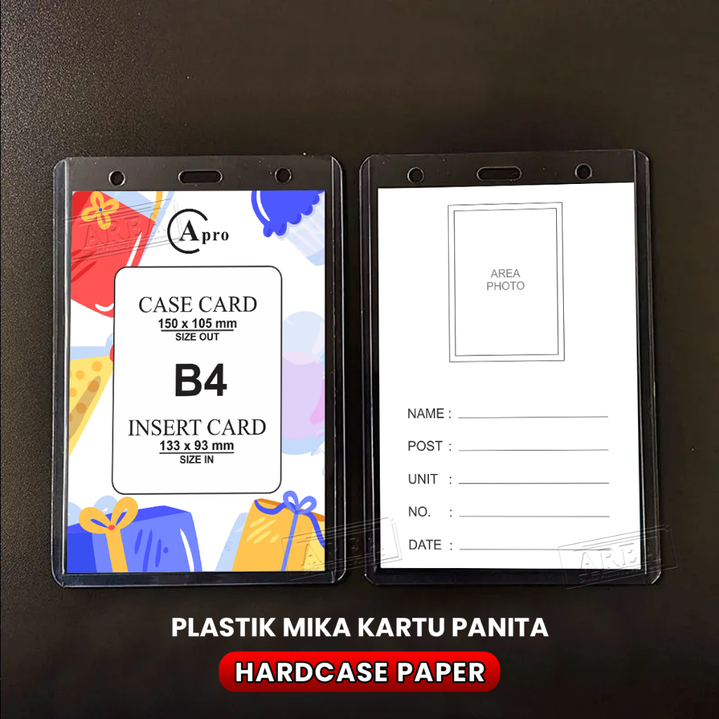 

Tempat Kartu Plastik Mika Name Tag Panitia/Case Card (B4)