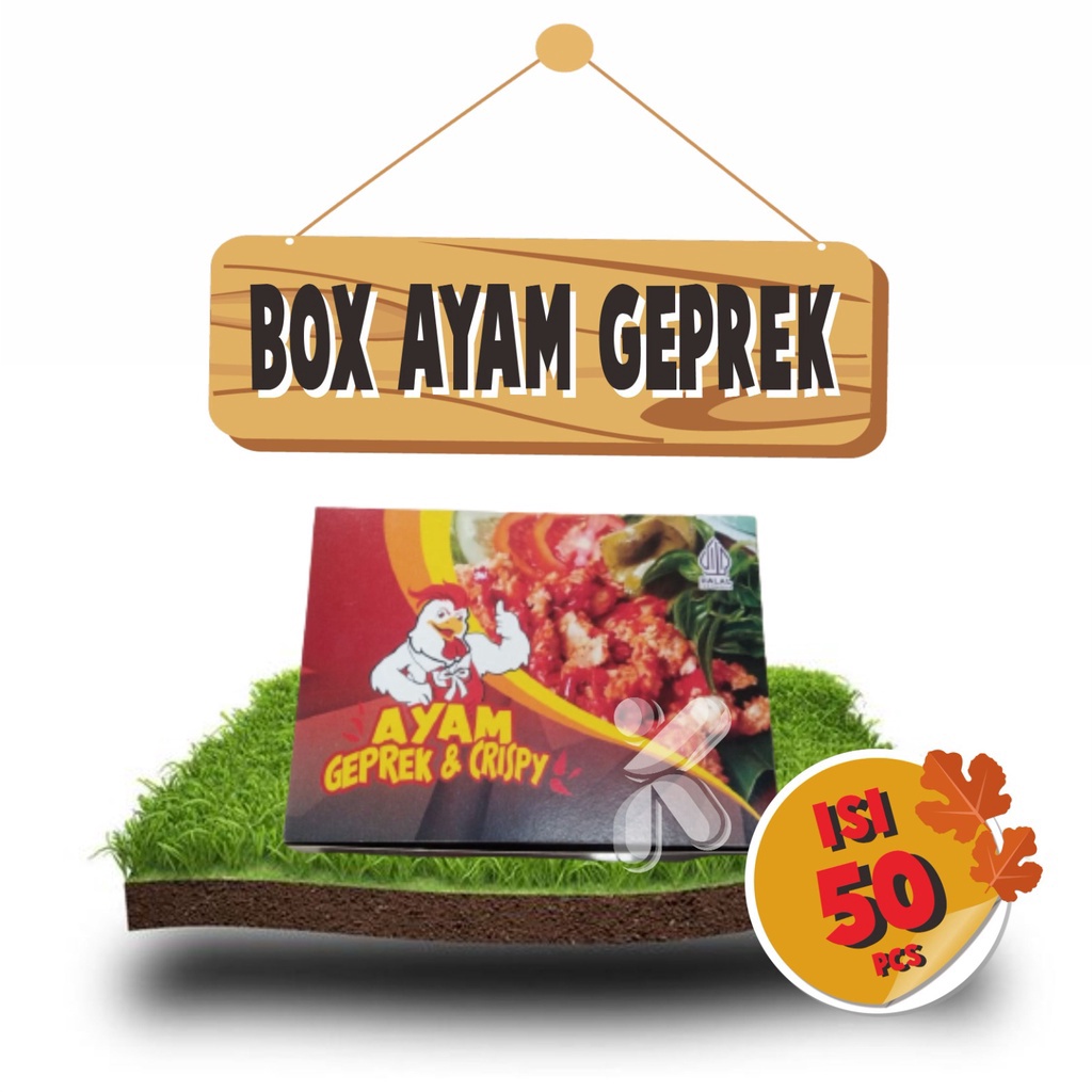 

Box Ayam Geprek isi 5 pcs Dus Ayam Geprek Universal Murah