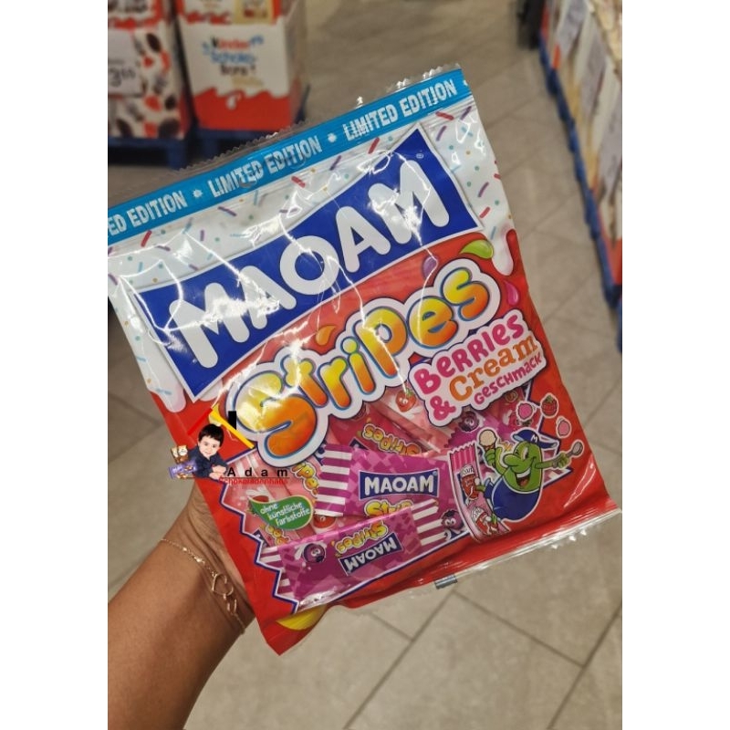 

Maoam Stripes Strawberry and Cream Limited Edition