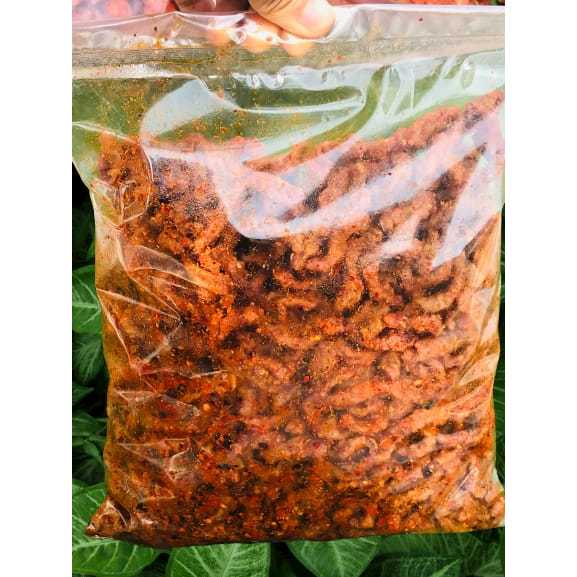 

usus crispy/keripik usus ayam krispy pedas daun jeruk bumbu melimpah/usus krispy original daun jeruk isi 1kg 500gr 250gr 100gr