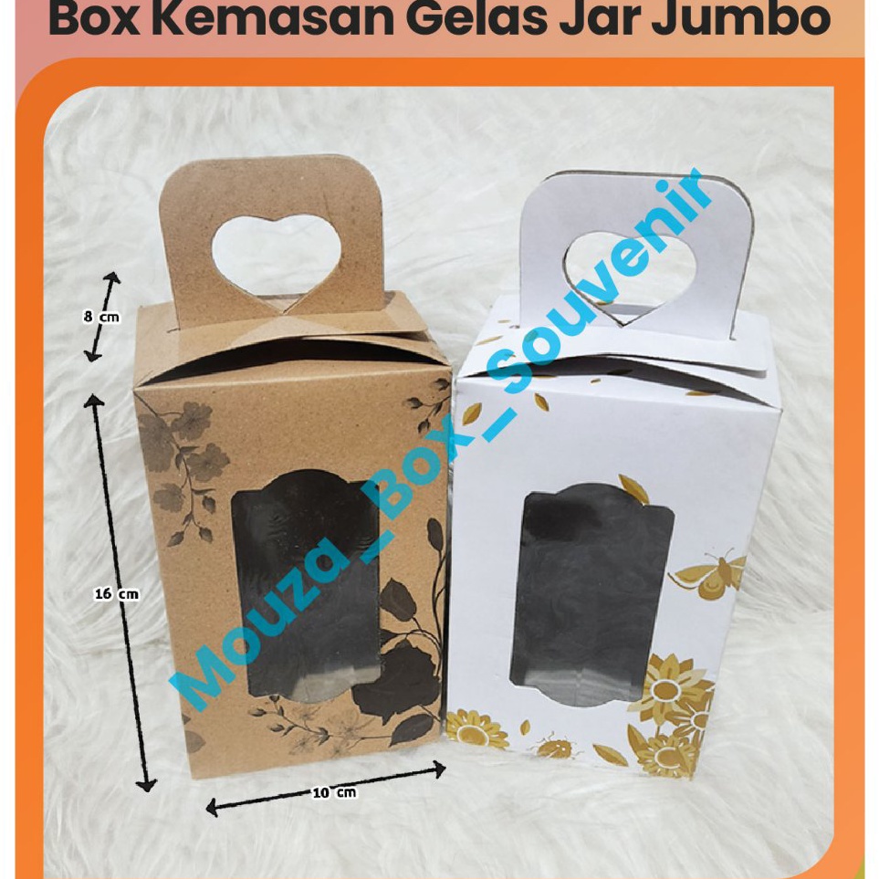 

5PCS BOX KEMASAN GELAS JAR JUMBO TALI KUR