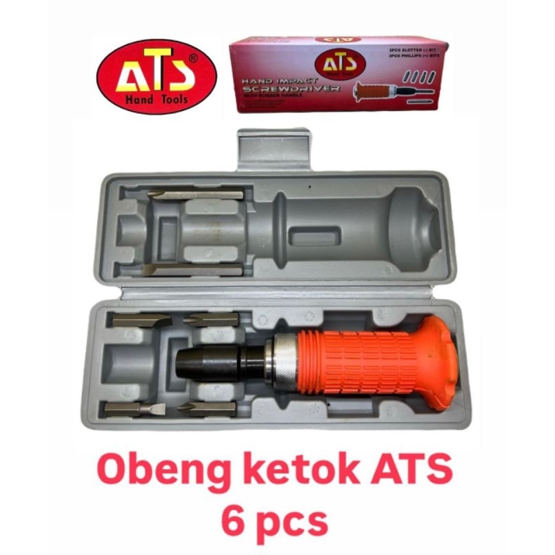 Obeng Ketok ATS set 6pcs MERAH