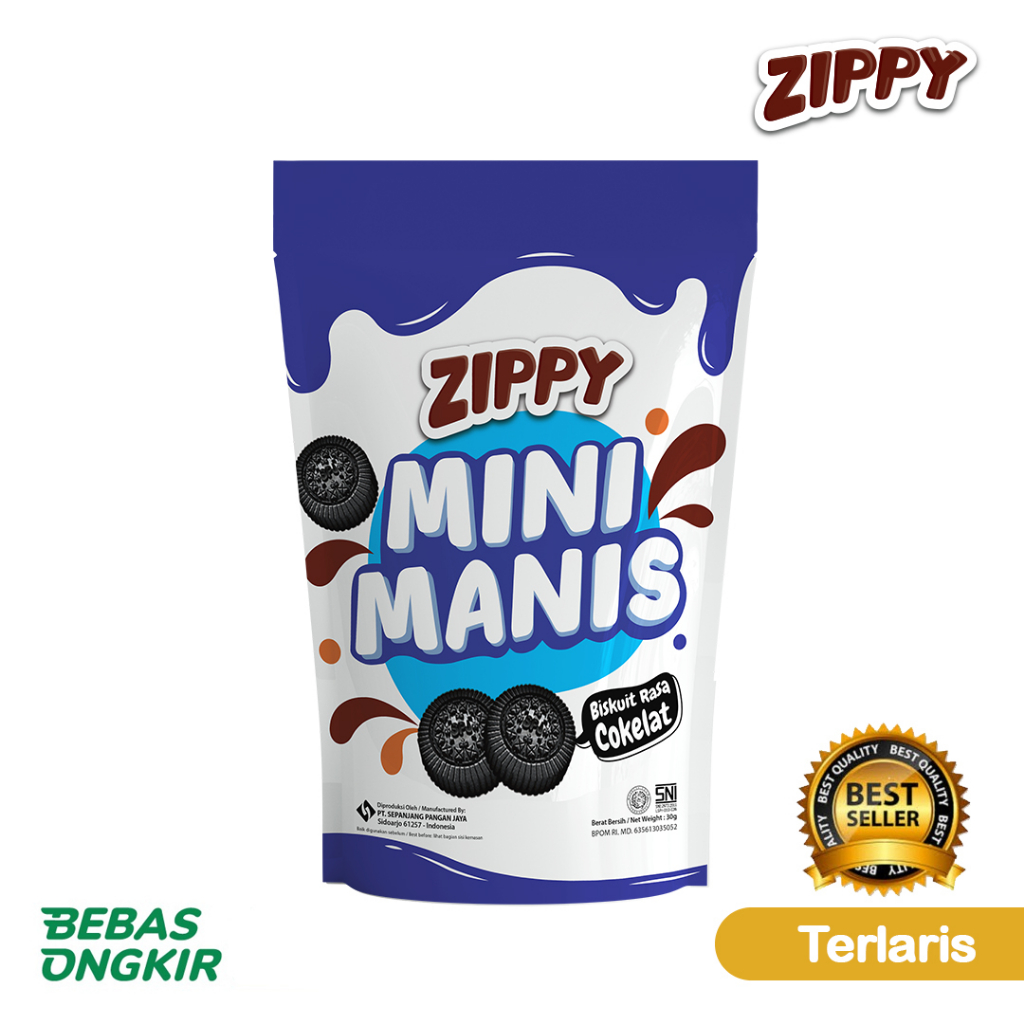 

Zippy Biskuit Minimanis Rasa Cokelat