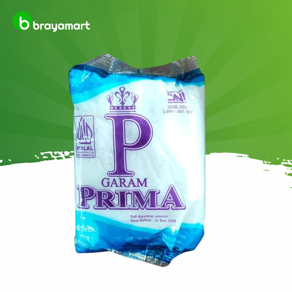 

Garam halus prima super 150 gram (1 bungkus) Brayamart