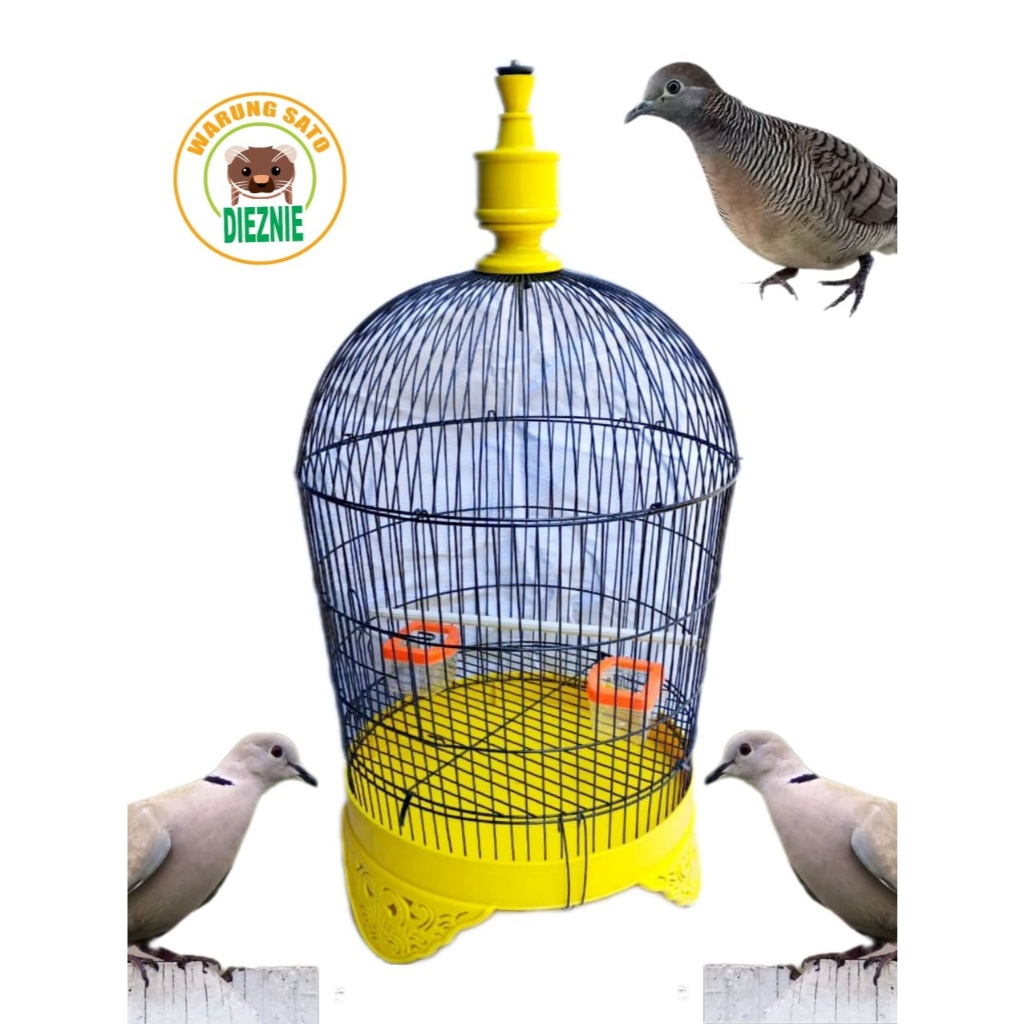 SANGKAR BESI PERKUTU- DERUK- TEKUKUR - KANDANG BURUNG  BESI