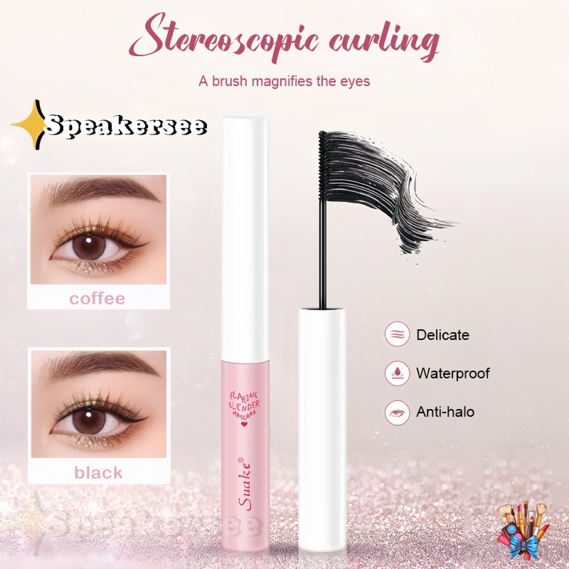 [COD]SUAKE PINK Maskara Waterproof 3D Volume Mascara Curling Maskara Waterproof Longlasting-SS