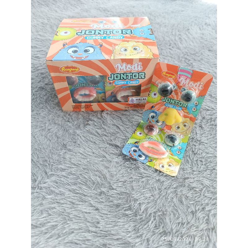 

PERMEN JONTOR PER BOX ISI 24PCS@8GR//MODI JONTOR GUMMY CANDY