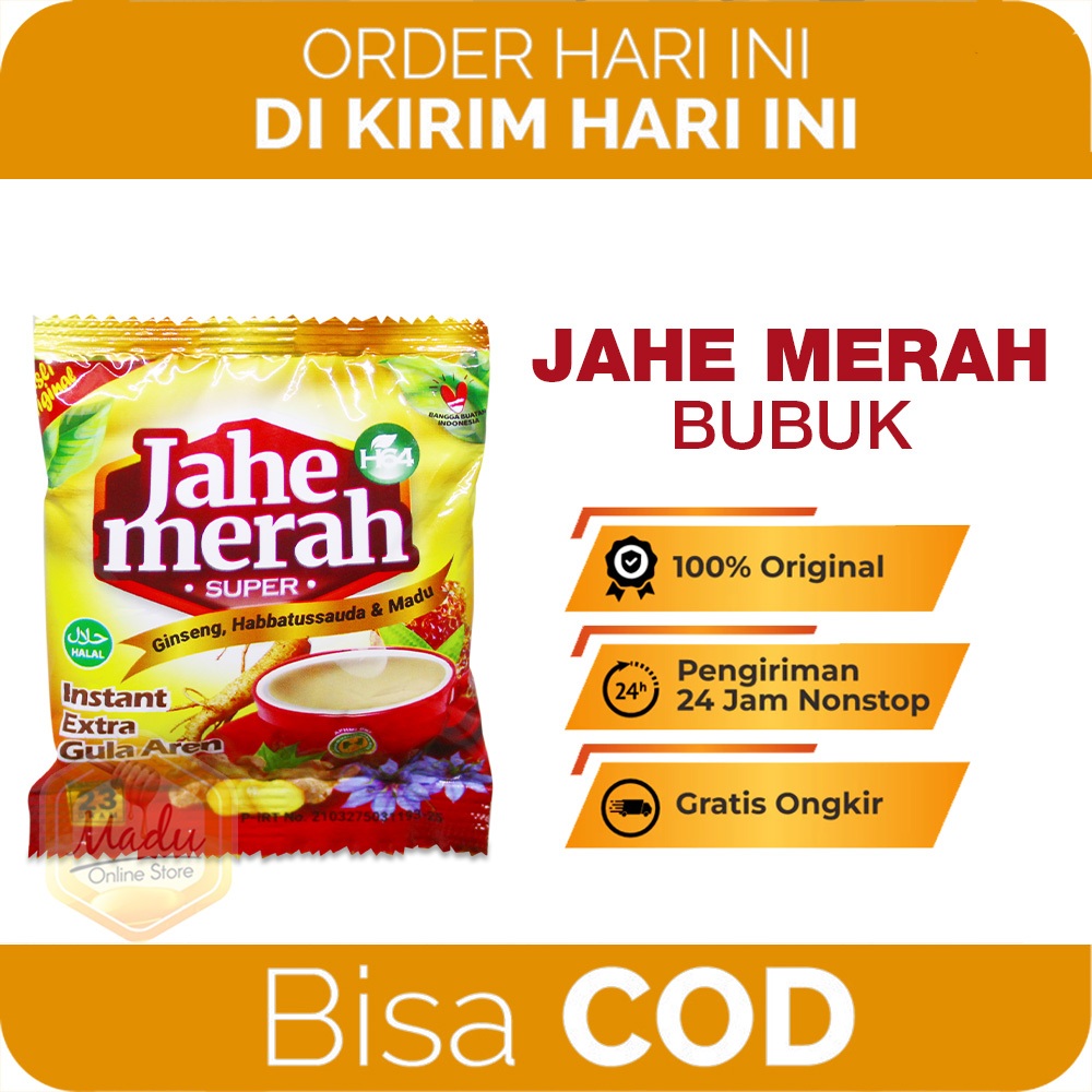 

Jahe Merah Plus Ginseng H64 Herbal Penghangat Tubuh Plus Gula Aren Dan Habbatussauda