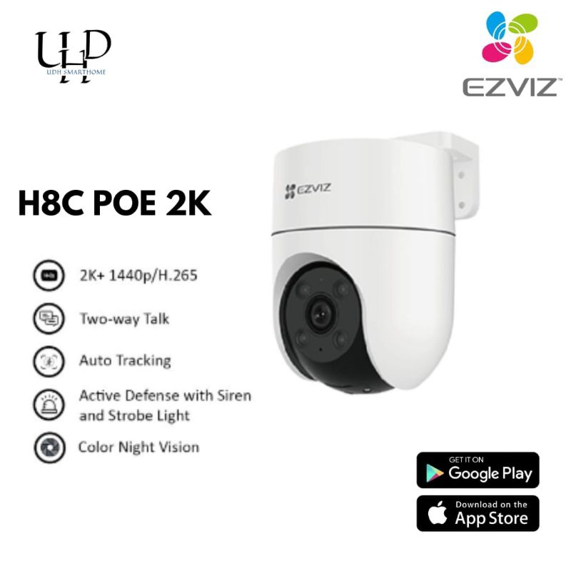 Camera cctv ezviz h8c poe 2k outdoor