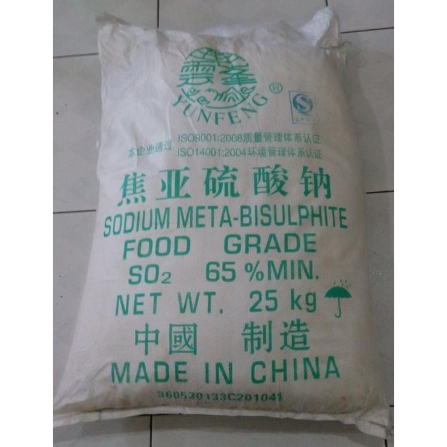 

Jual Sodium Metabisulfite / Na2S2O5 / Sodium Pyrosulphite 1 kg Limited